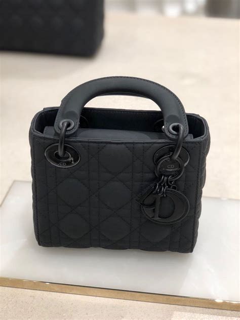 dior lady dior ultra black mini black|Lady Dior ultra matte purses.